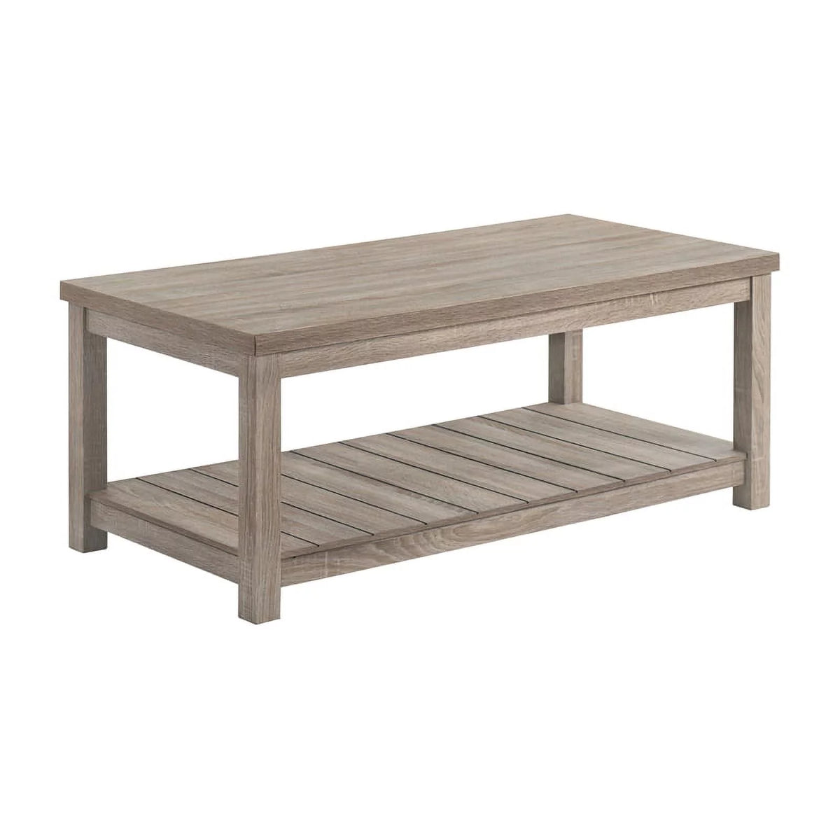 3-Piece Wood Coffee Table Set in Gray A57790