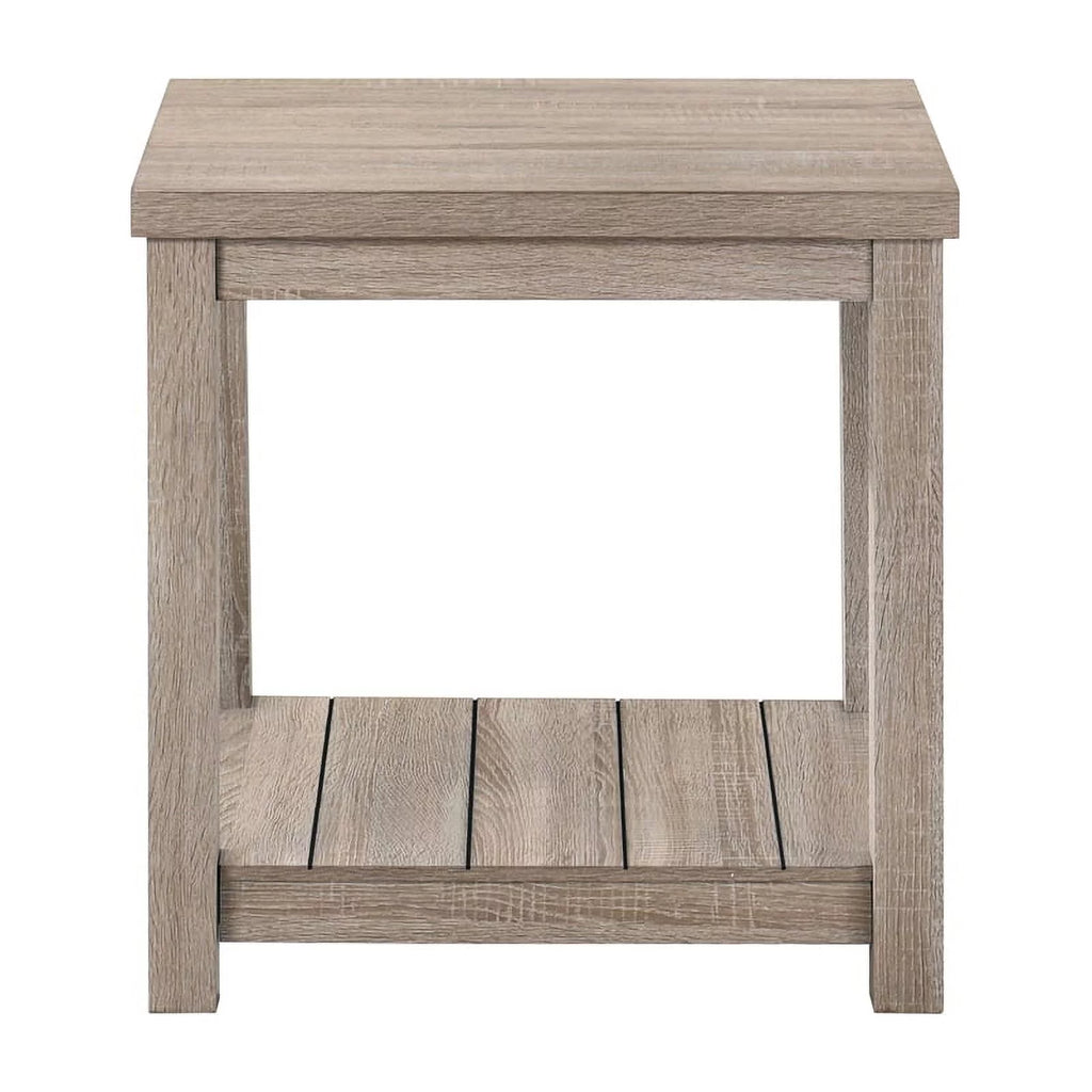 3-Piece Wood Coffee Table Set in Gray A57790