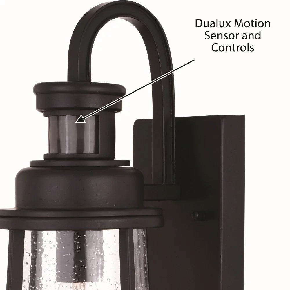 Bronze Motion Sensor Dusk to Dawn Outdoor Wall Light U736