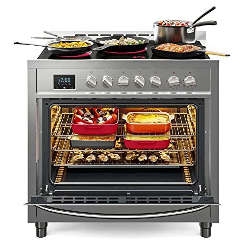 36 Inch Electric Range Oven with Ceramic Cooktop, Stainless Steel, 4.3 cu. ft. Z43584