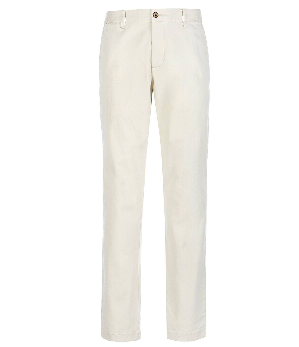 White Flat Front Chino Pant T169585