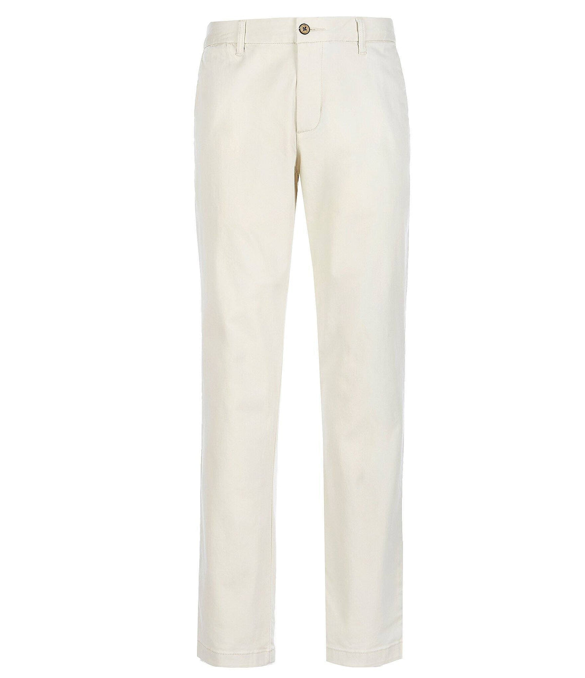 White Flat Front Chino Pant T169585