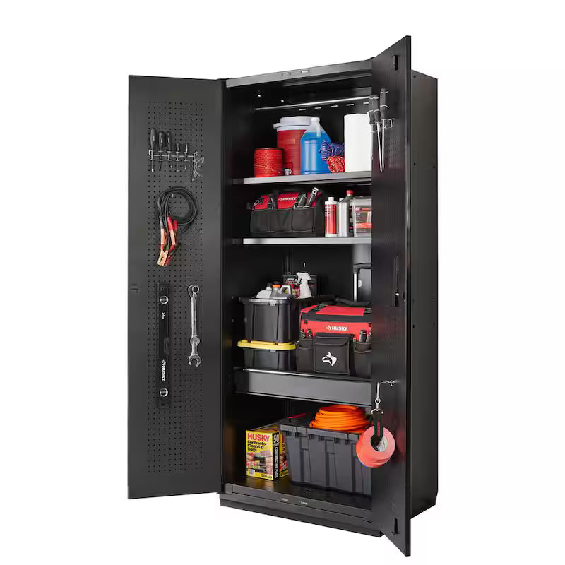 Heavy Duty Welded Steel Garage Storage System in Black U438