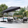 10 FT Square Wind Resistant Cantilever Patio Umbrella N29825