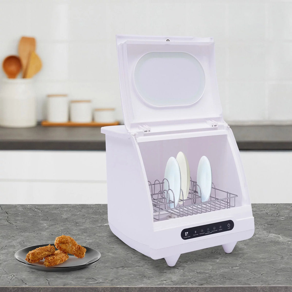 Portable Countertop Dishwasher 5 Washing Programs Mini Dishwashers Z655074