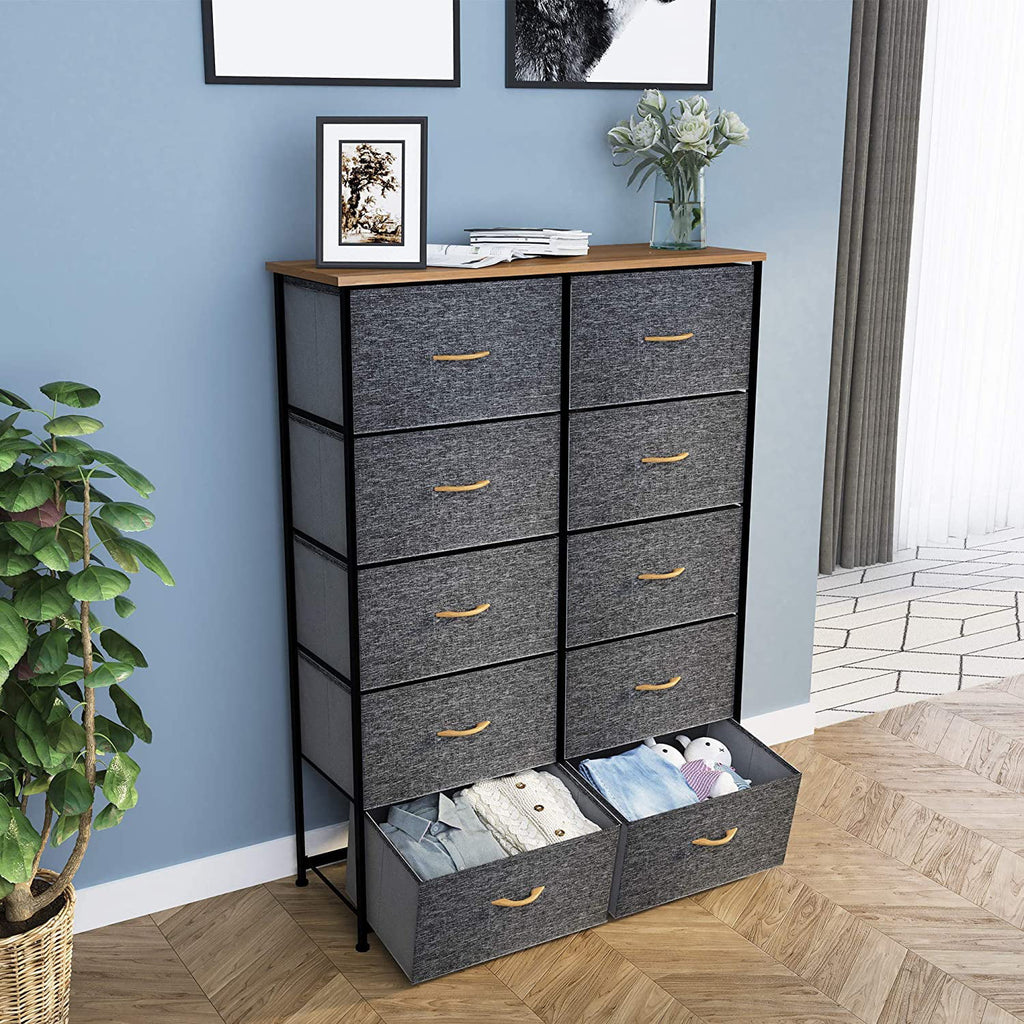 10 Drawer Fabric Storage Dresser Z434