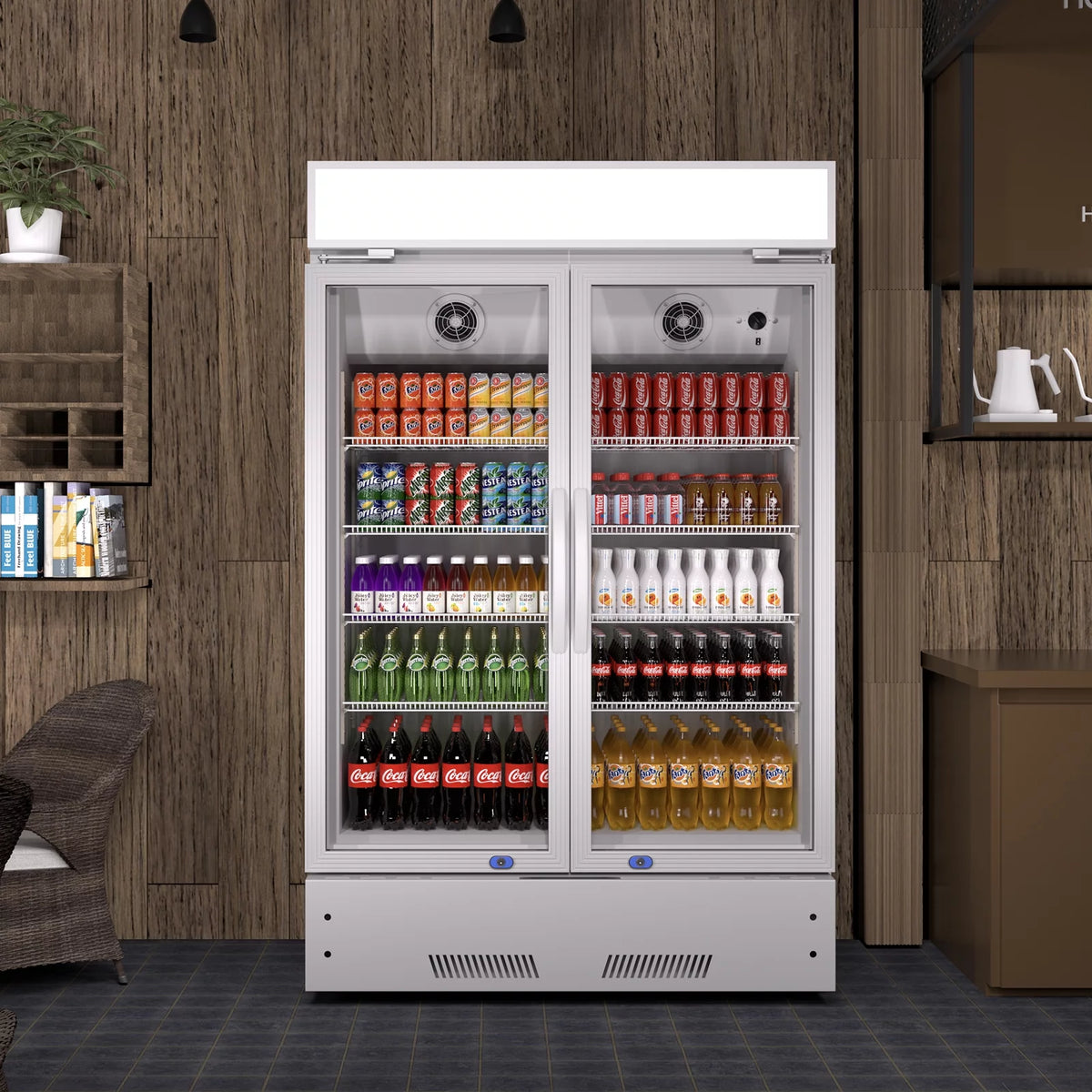 38" Glass Door Merchandiser Refrigerator A1971