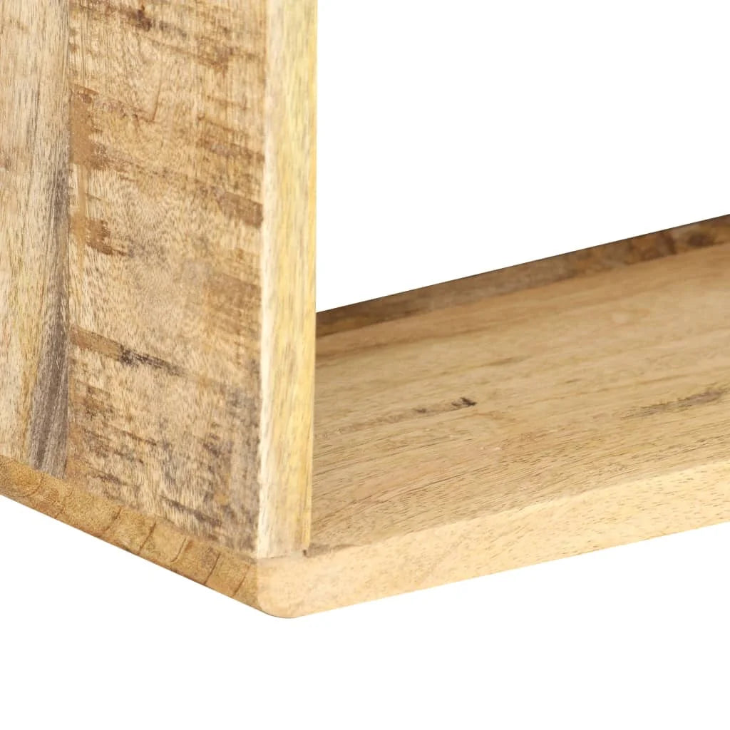 Solid Wood Mango Wall Cube Shelf Set E292