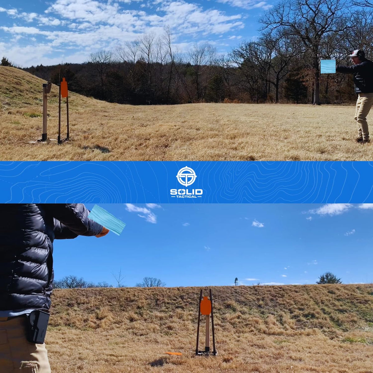 Shooting Target Stand with AR500 Steel Torso Plate and 20 Cardboard Targets T72421