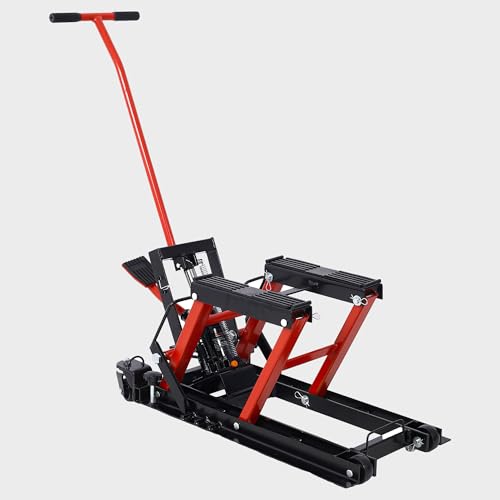 1500LBS Hydraulic Motorcycle Lift Jack with 4 Wheels W4780