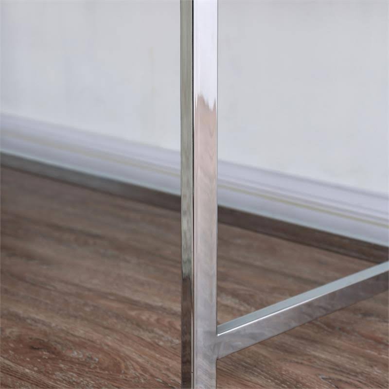 White Wood 2 Drawer Writing Desk with USB S19224