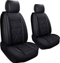 2 Captain Seat Covers Waterproof Faux Leather U8312