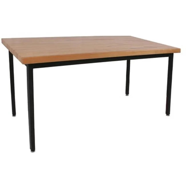 Fully Welded Table with Adjustable Legs and Hardwood Top L162