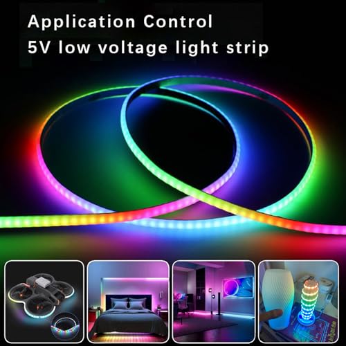 Ultra-Thin 5mm USB LED Light Strip with APP Control 160LEDs 4.92ft B619