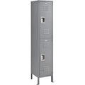 Gray 2 Door Double Tier Locker D455204