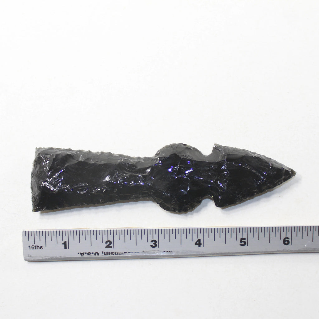 Obsidian Ornamental Tomahawk Head Axe F7494