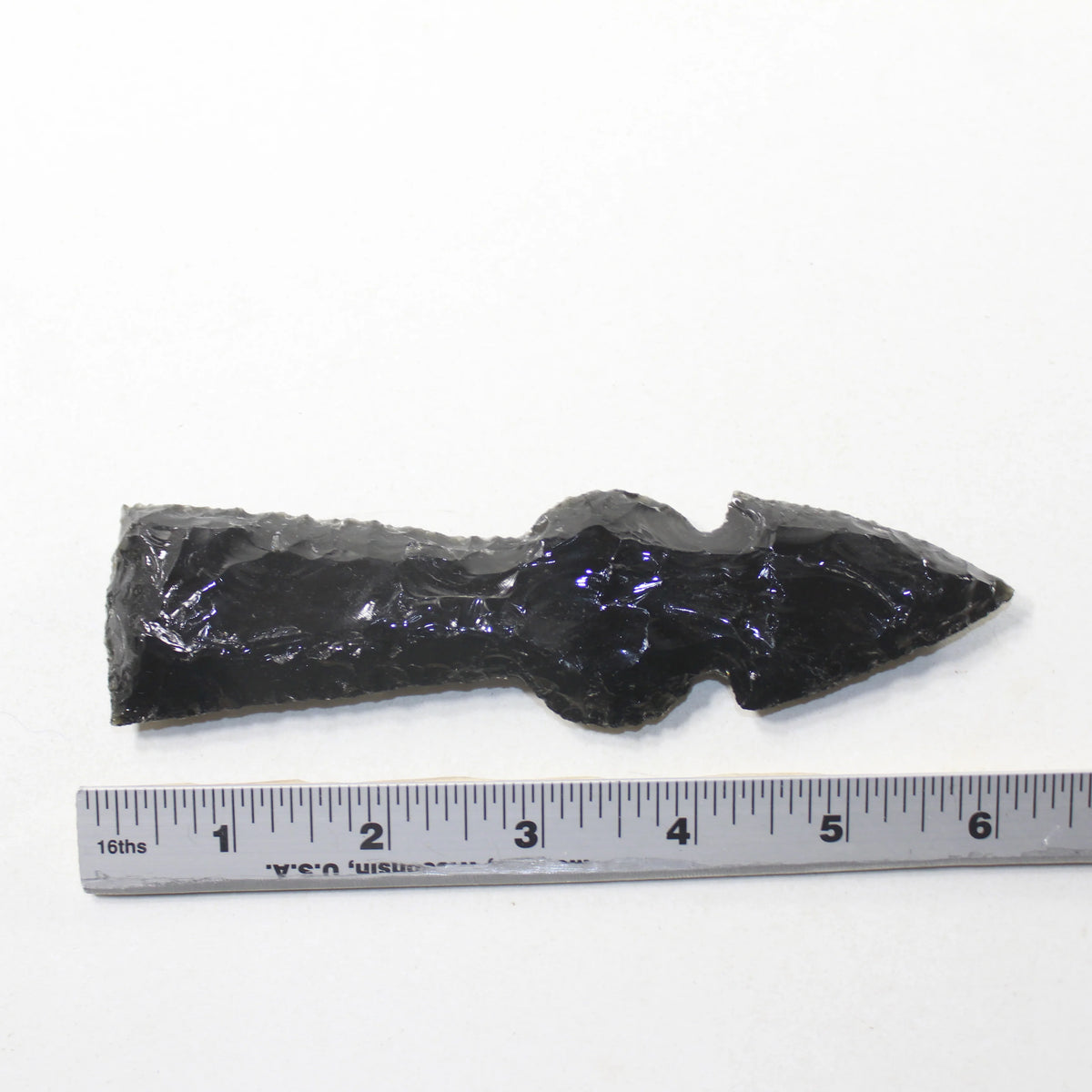 Obsidian Ornamental Tomahawk Head Axe F7494