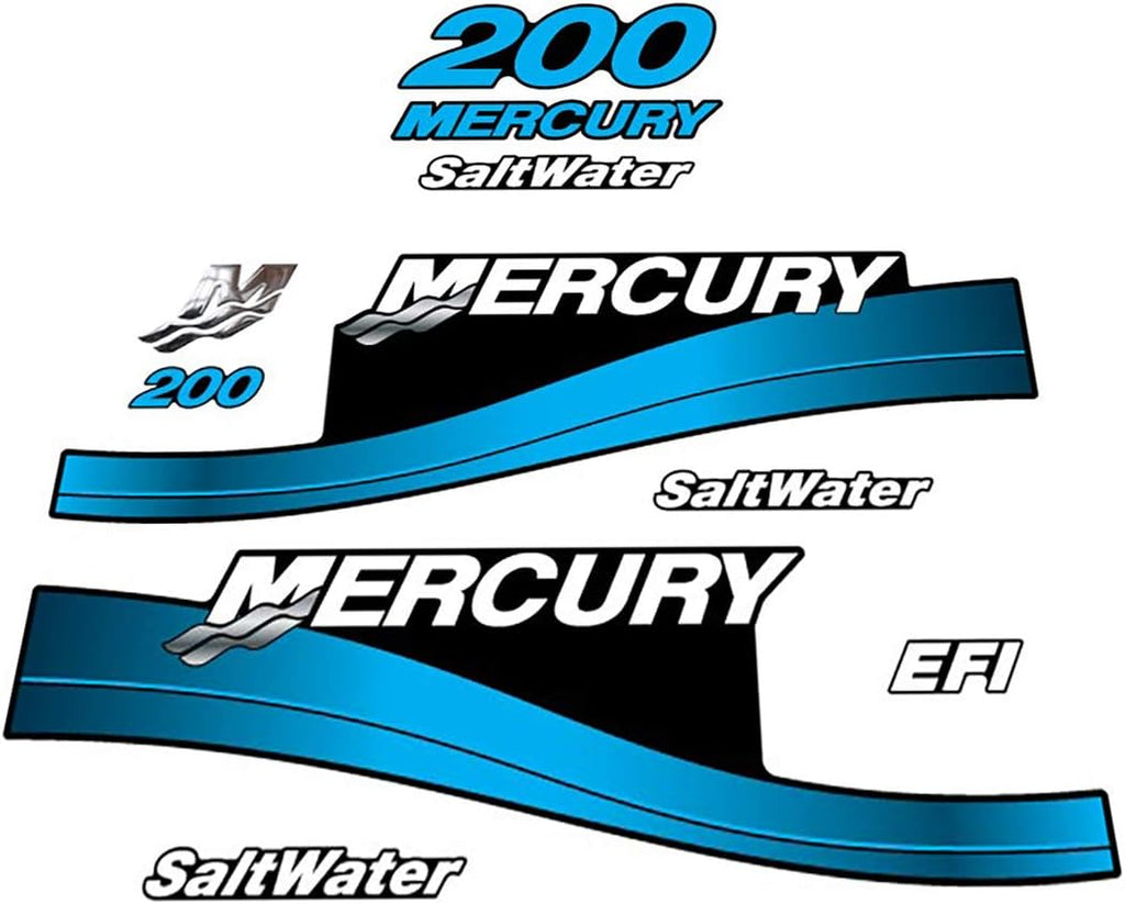 Blue Outboard Decal Set G152