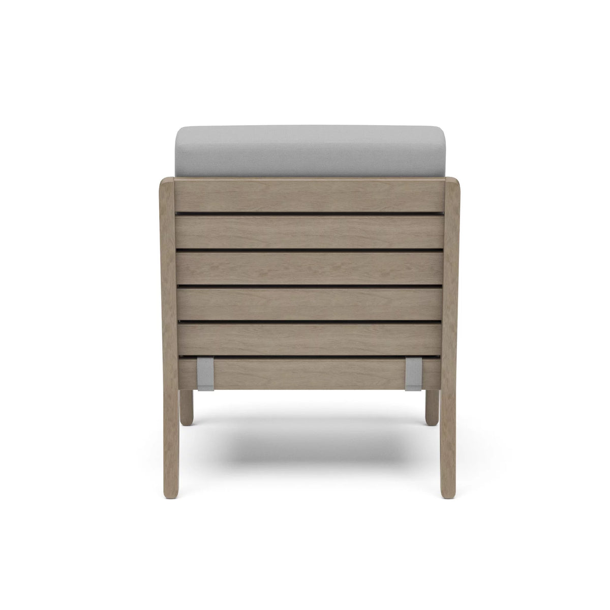 Gray Wood Outdoor Lounge Armchair B336549