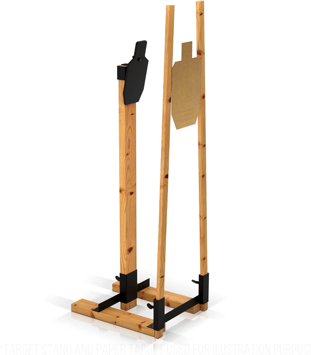Shooting Target Stand with AR500 Steel Torso Plate and 20 Cardboard Targets T72421