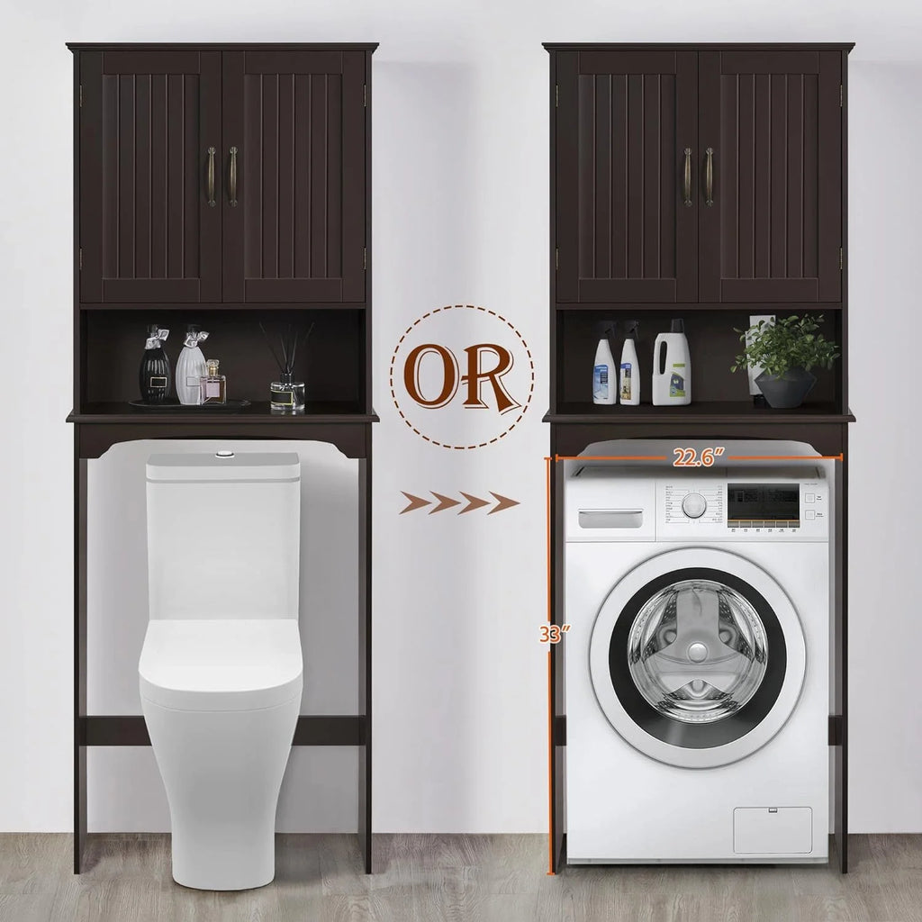Over The Toilet Storage Cabinet Bathroom Organizer with Adjustable Shelf K797