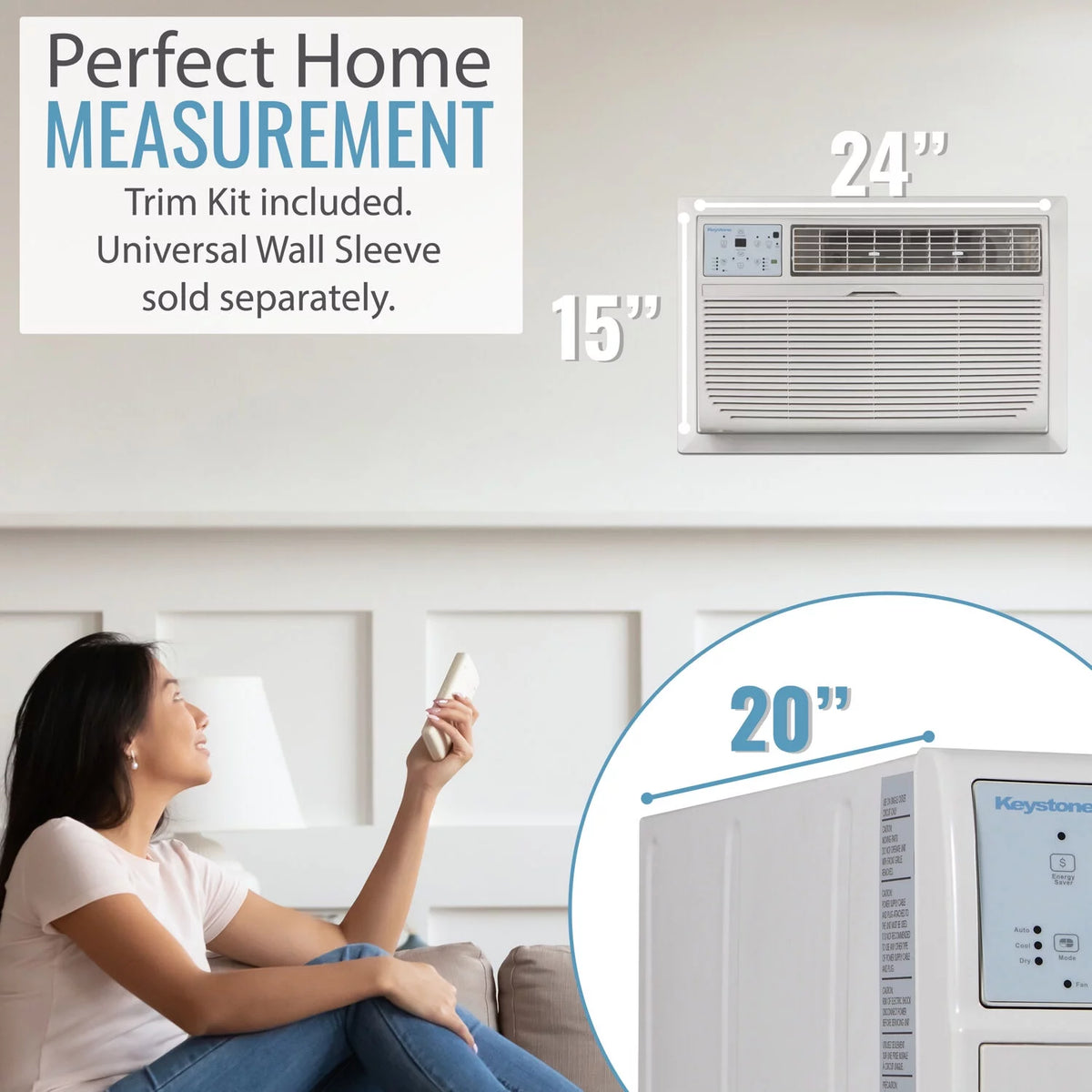 12,000 BTU White Through-the-Wall Air Conditioner G54236