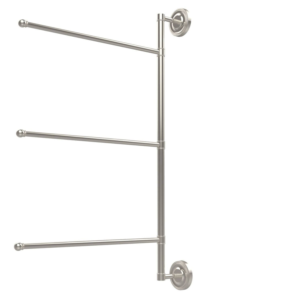 28-in Vertical 3 Swing Arm Towel Bar Polished Nickel J3741