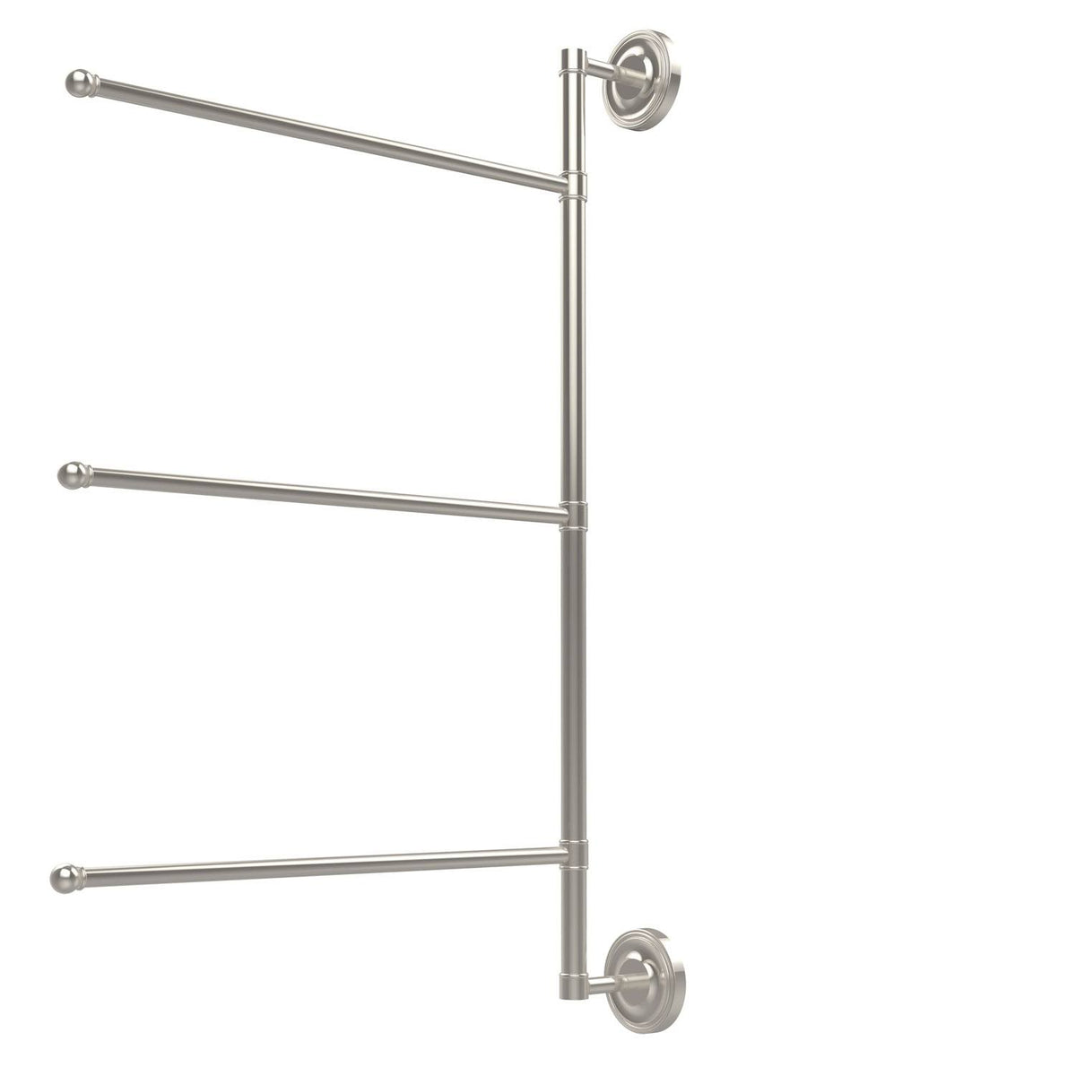 28-in Vertical 3 Swing Arm Towel Bar Polished Nickel J3741