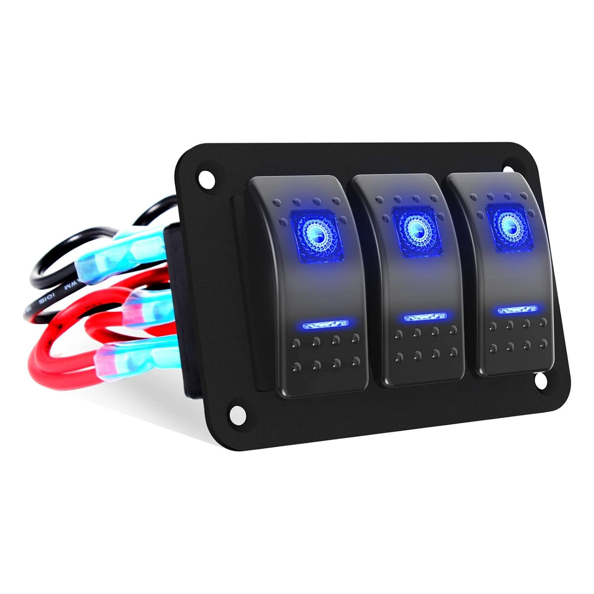 3 Gang Aluminum Waterproof On-Off Toggle Switch Panel K3334