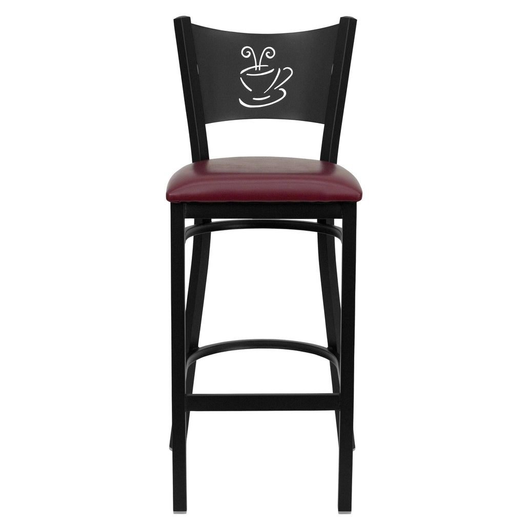 Black Metal Restaurant Barstool J732