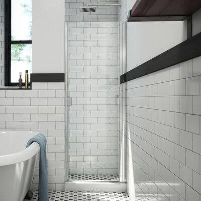 Semi-Frameless Hinged Shower Door D34384