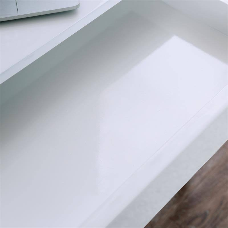 White Wood 2 Drawer Writing Desk with USB S19224
