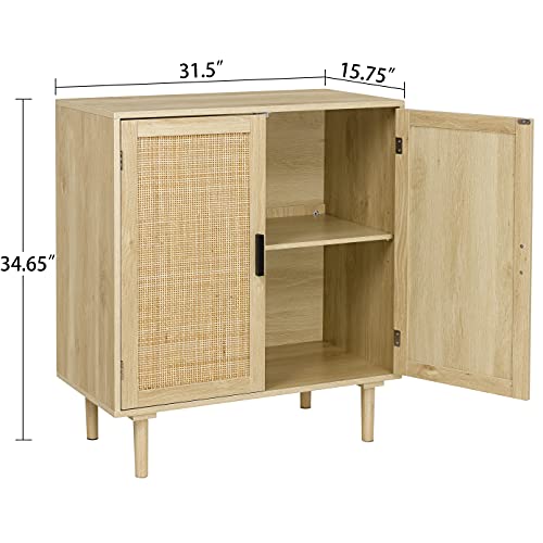 Black Rattan Sideboard Buffet Cabinet R9452