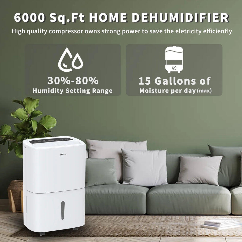 120-Pint Dehumidifier with Drain Hose W7655