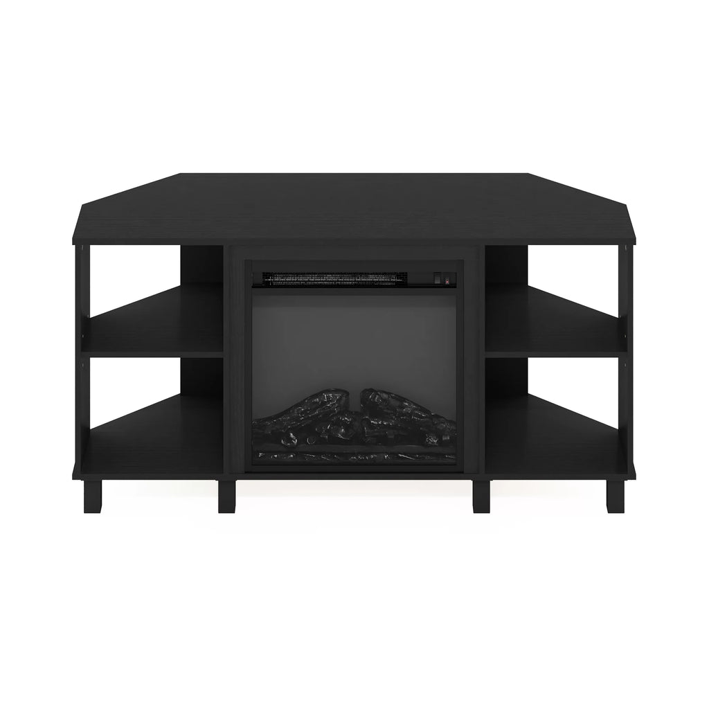Corner Fireplace TV Stand with Metal Leg for TV up to 55 Inches K198