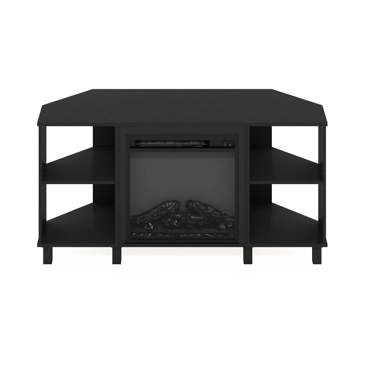 Corner Fireplace TV Stand with Metal Leg for TV up to 55 Inches K198