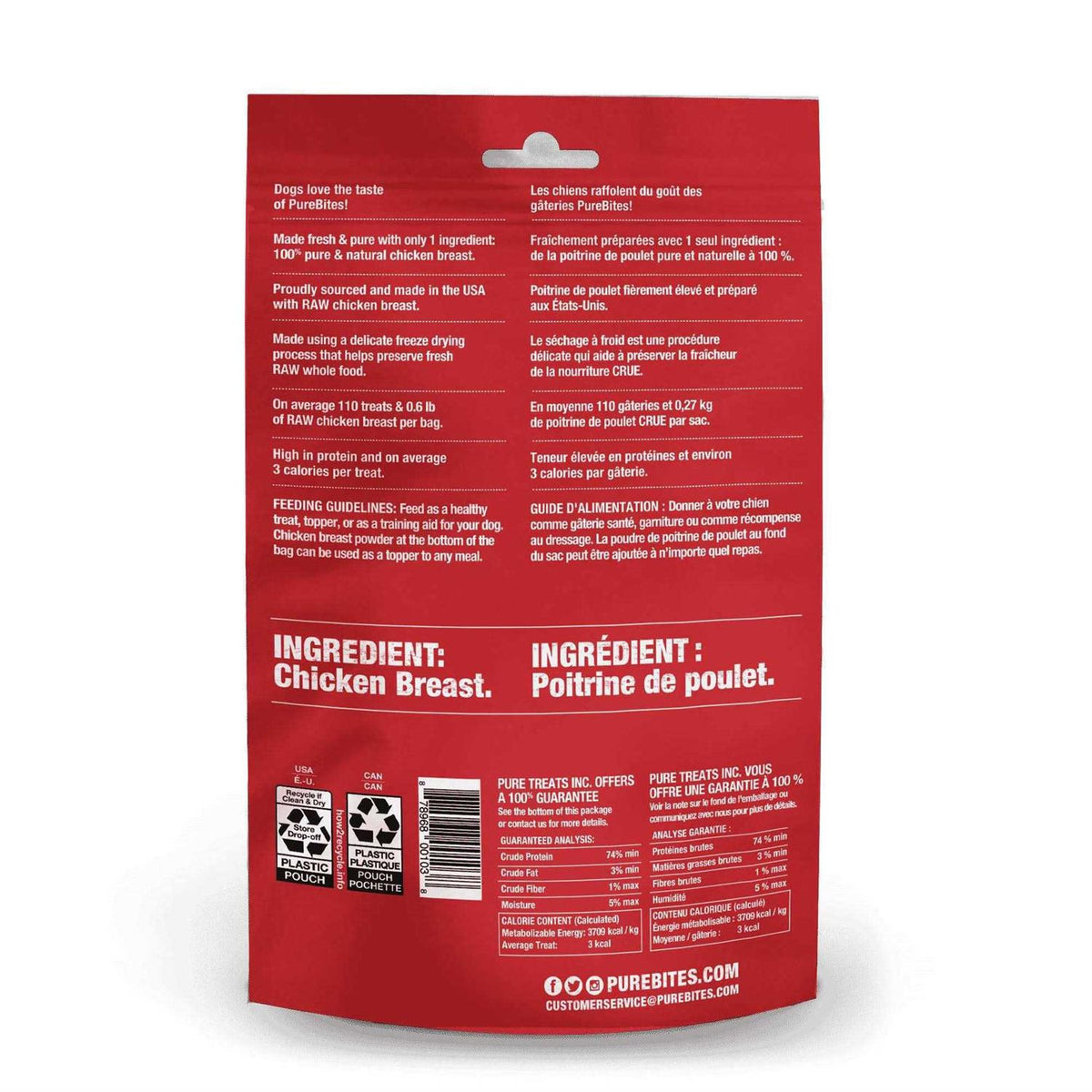 Chicken Breast Freeze Dried Dog Treats I4682