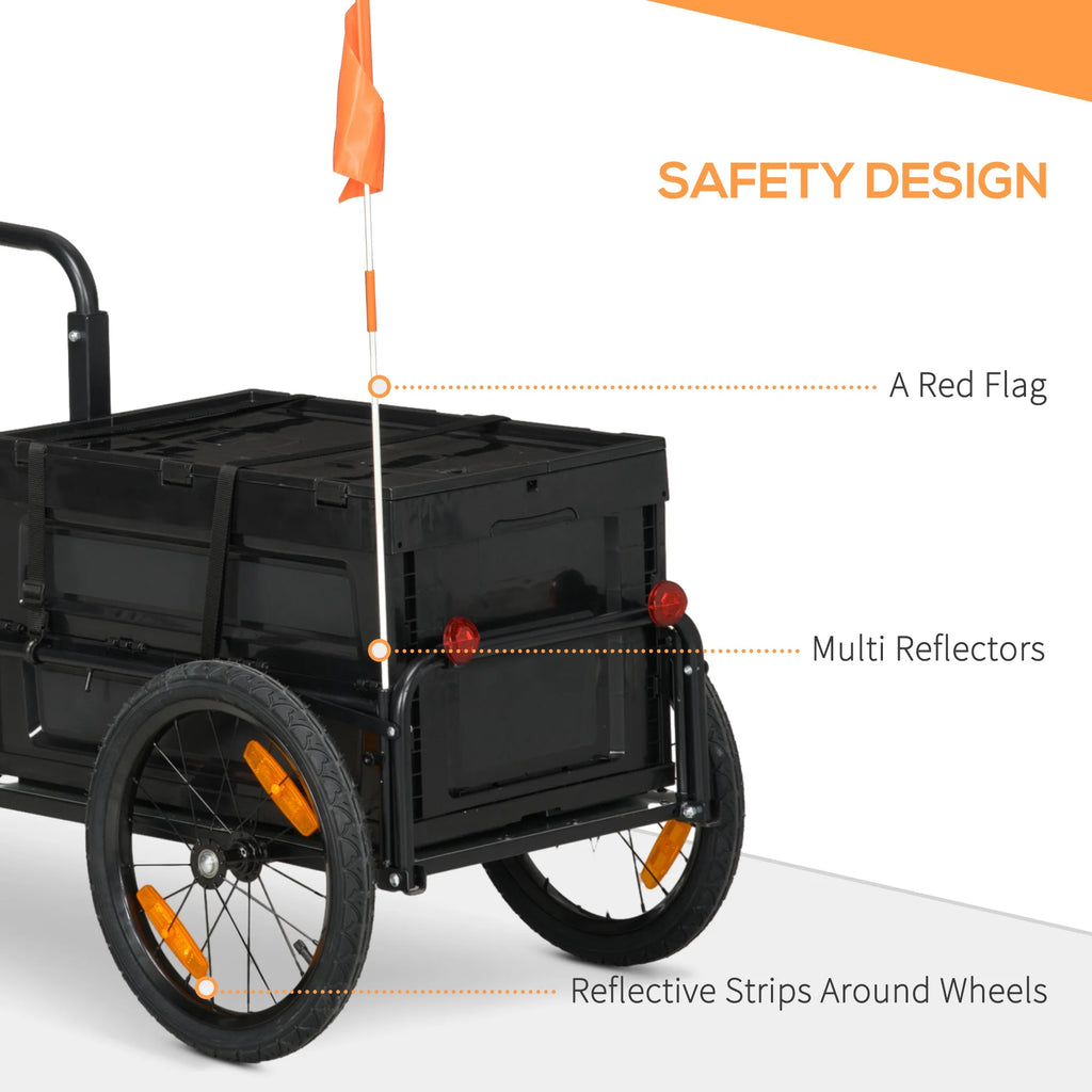 Bike Trailer Wagon with Storage Box E4547