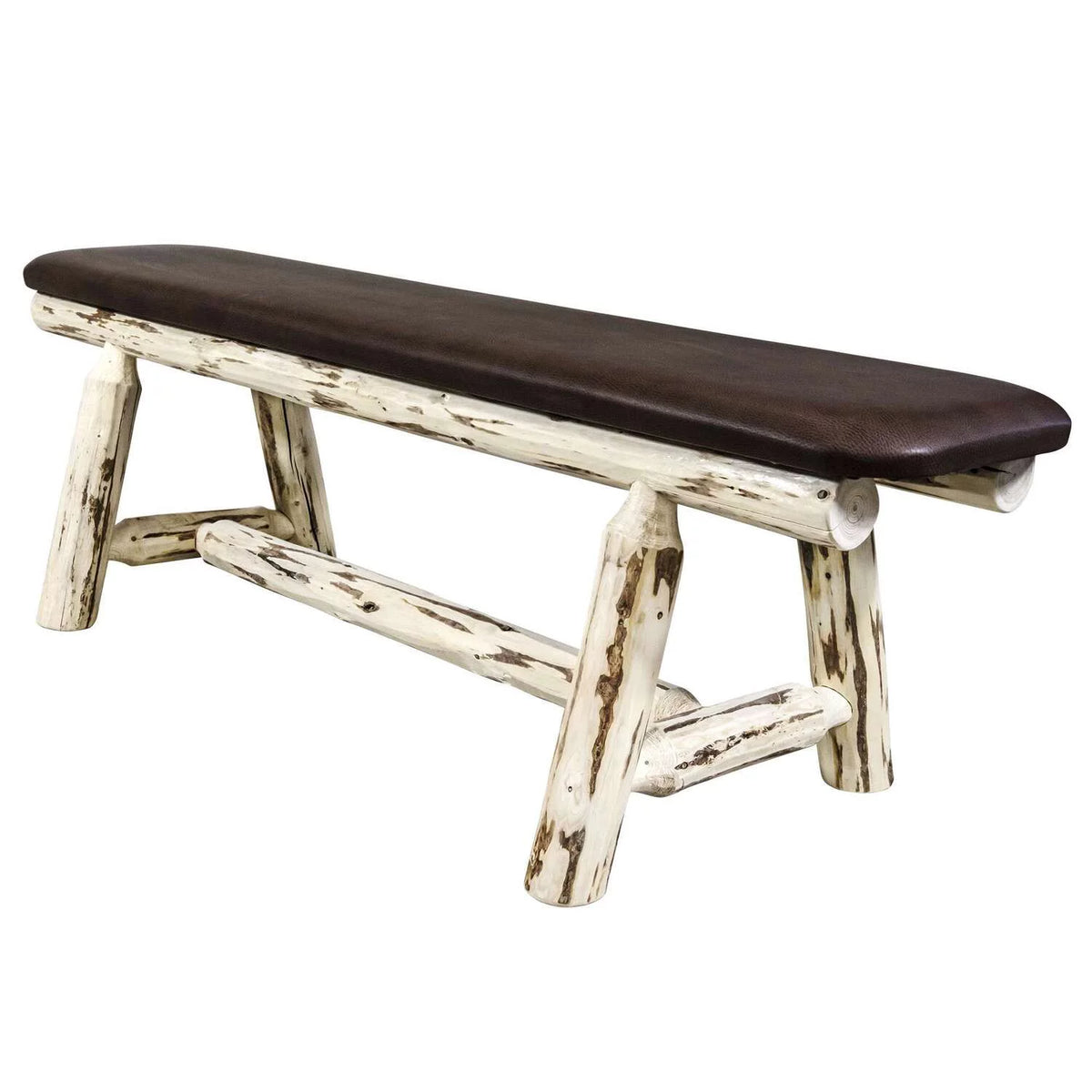 5ft Upholstery Transitional Wood Bench J195