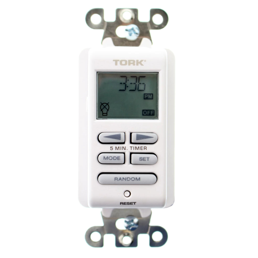 Digital Wall Timer Switch 24/7 Indoor 120V 15A White L57996
