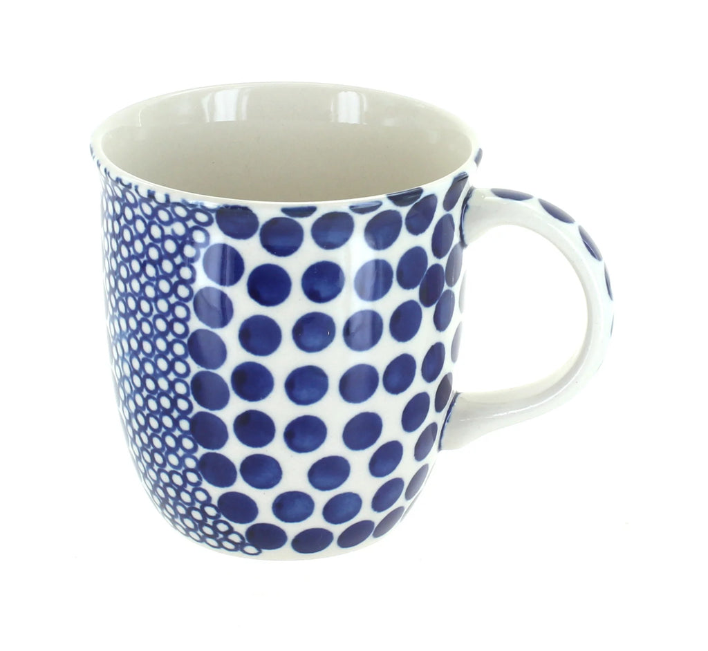 Blue Rose Polish Pottery Coffee Mug W581
