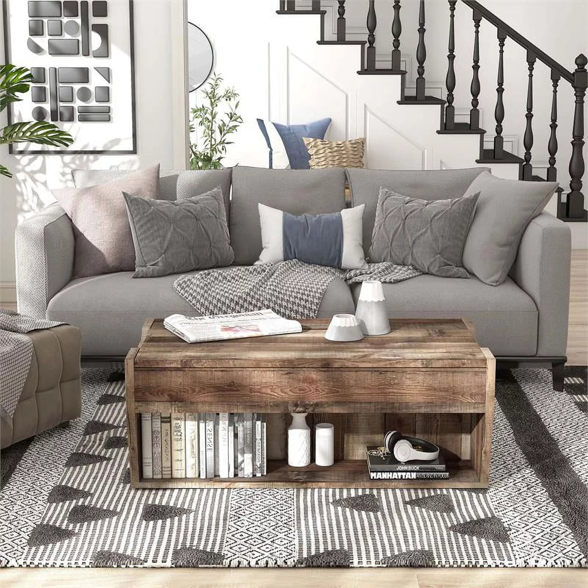 Wood Lift-Top Coffee Table O22331