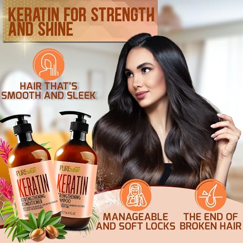 Sulfate Free Argan Oil Shampoo and Conditioner Set C256