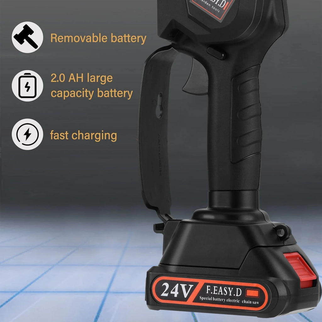 2-in-1 Cordless Pole Saw and Mini Chainsaw with 2 Batteries I5775