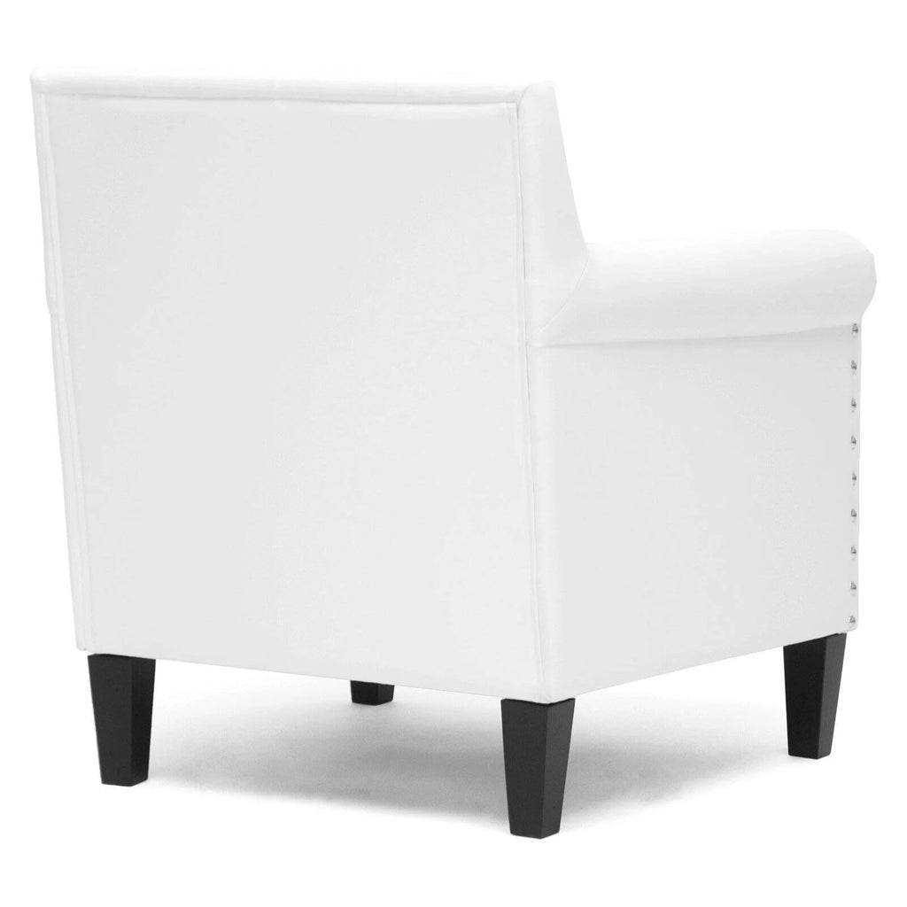 White Modern Arm Chair J578