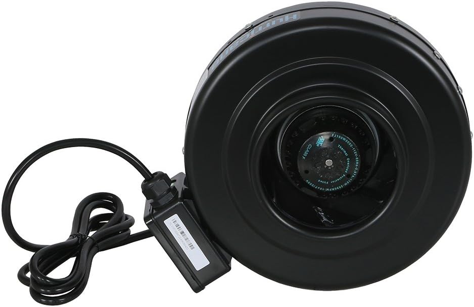 8 Inch Inline Fan 745 CFM Steel Housing Q589