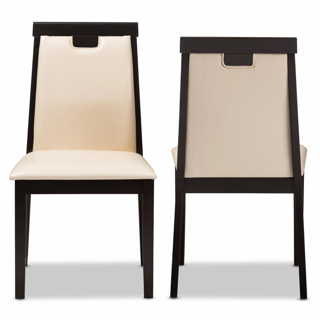 Faux Leather Dining Side Chair Set of 2 H56411