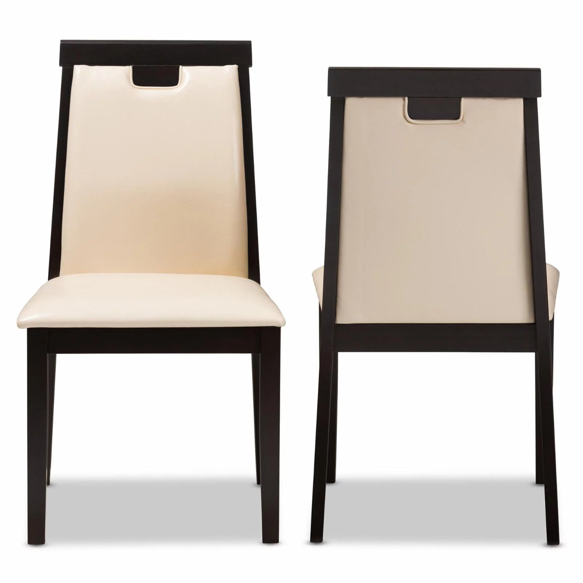Faux Leather Dining Side Chair Set of 2 H56411