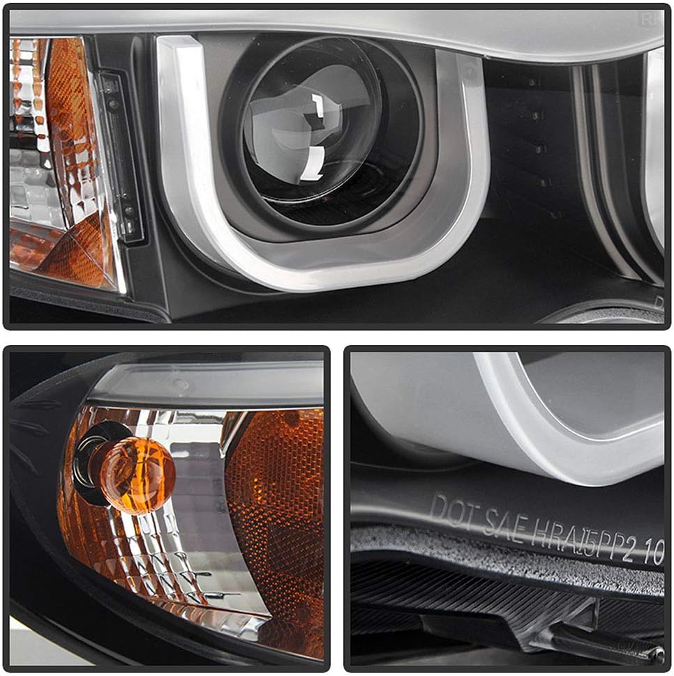 Black Projector Headlights Assembly W181