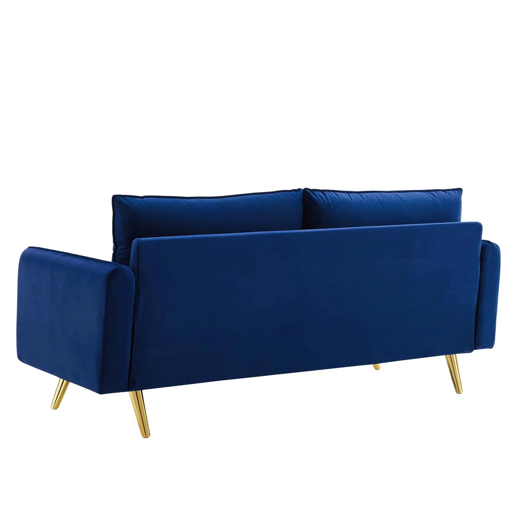 Blue Velvet Sofa O49392